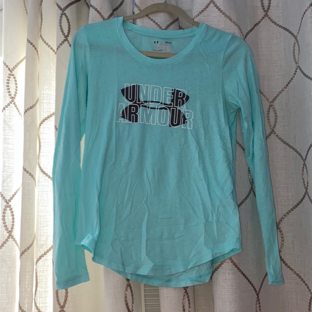 Under Armor blue long sleeve top